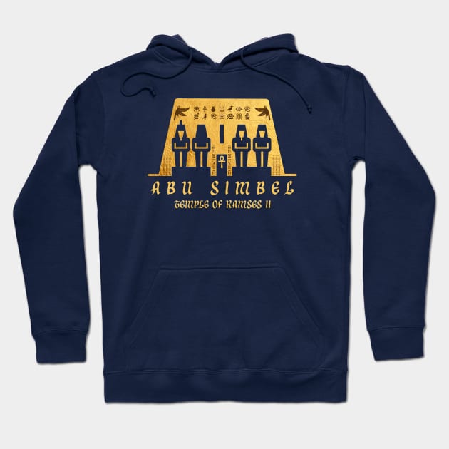 Abu Simbel: Temple of Ramses II-Ancient Egypt Hoodie by Da Vinci Feather